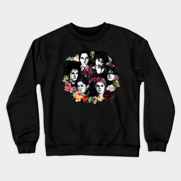 Goth Teens - Bad Girls Crewneck Sweatshirt by Otracreativa